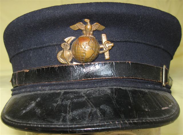Uniforms Marine Officer Hat Marines 3D Embroidery Hat- Blue U2013